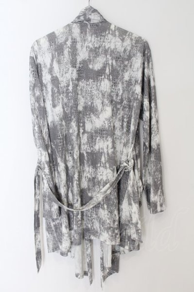 画像3: TORNADO MART / クロコブライトフォイルドレープガウン カーディガン LL ホワイト O-24-06-08-013-TO-to-YM-ZT146 (3)