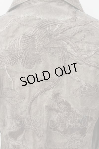 画像2: 5351pour les Hommes / 龍鳳凰刺繍ヴィンテージシャツ 2 ブラウン(アース) O-24-06-08-016-53-sh-YM-ZT472 (2)