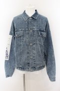 【セール】AFYF（rovtski） / バックパッチ オーバーサイズDENIM　Gジャン F インディゴ O-24-06-15-004-AF-ou-YM-ZT273