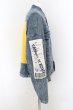 画像2: AFYF(rovtski) / バックパッチ オーバーサイズDENIM Gジャン F インディゴ O-24-06-15-004-AF-ou-YM-ZT273 (2)