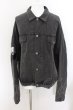 画像1: AFYF（rovtski） / バックパッチ DENIM　Gジャン F ブラック O-24-06-15-043-AF-ou-YM-ZT254 (1)