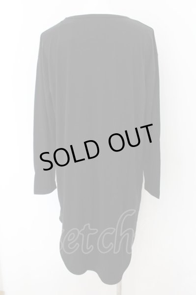 画像2: unrelaxing / オーバーサイズロングスリーブカットソー F ブラック O-24-06-15-046-un-to-YM-OS (2)