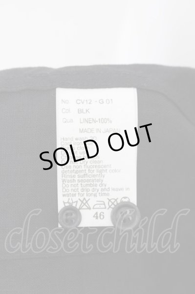 画像3: CIVARIZE / Duty タキシードリネンシャツ 46 ブラック O-24-06-15-055-CI-sh-YM-ZT273 (3)