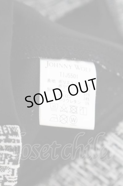 画像3: JOHNNY WOLF / ジャケット.JOHNNY STAR-LEATHER LOOKライダース 2 ホワイトｘブラック O-24-06-15-059-JO-ja-YM-ZT (3)