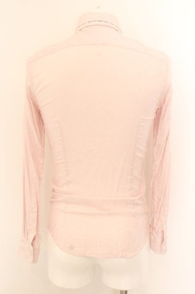 画像2: TORNADO MART / ローズジャガードレイヤーボタンダウンシャツ M ピンク O-24-06-15-063-TO-sh-YM-ZT274 (2)