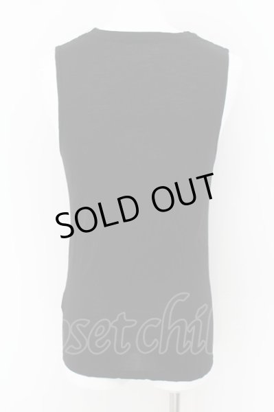 画像2: TORNADO MART / ドレープネックプリントタンクトップ M ブラック O-24-06-15-068-TO-to-YM-ZT274 (2)