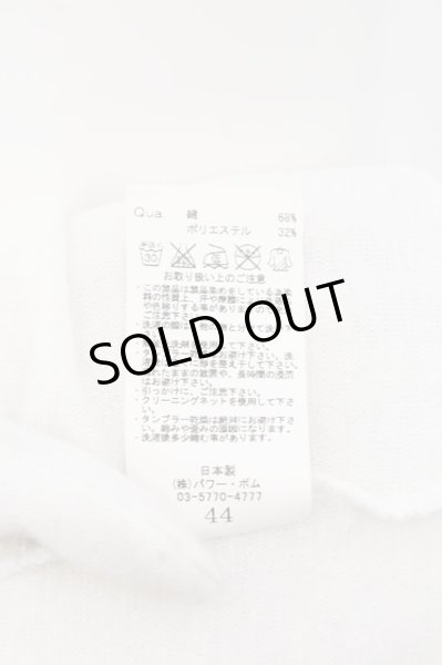 画像4: CIVARIZE / パイルニットTシャツ 44 ホワイト O-24-06-15-071-CI-ts-YM-ZT274 (4)