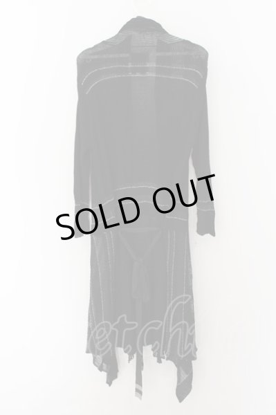 画像2: BUFFALO BOBS / グリッターローブ五分袖カーディガン  ブラック O-24-06-15-072-BU-to-YM-OS (2)