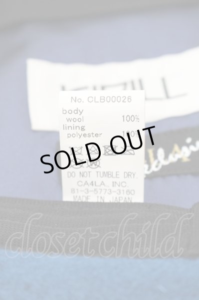 画像4: KIDILL / × CA4LA パッチワークベレー帽  ブルー O-24-06-15-092-KI-za-YM-ZT471 (4)