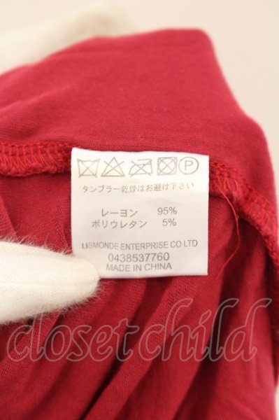 画像3: AFYF（rovtski） / ワイドカットソー  レッド O-24-06-15-009-AF-to-YM-ZT253 (3)