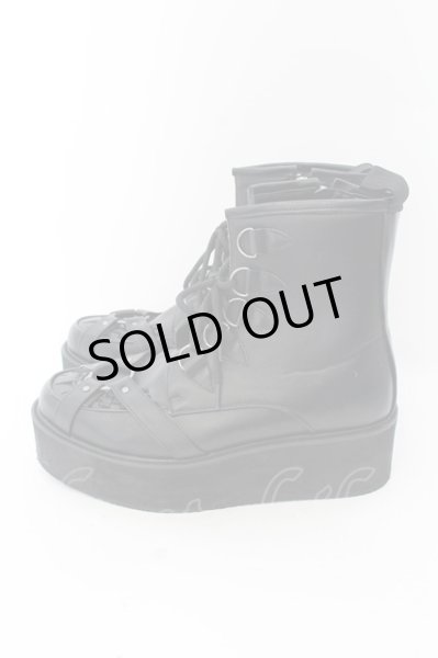 画像3: endevice / 厚底ハーネスブーツ 42(26.0cm) ブラック O-24-06-15-096-en-sho-YM-ZT (3)