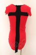 画像2: LGB / BACK CROSS/HSC　テレコTシャツ レディース0 レッド O-24-06-15-002-LG-ts-YM-ZT273 (2)