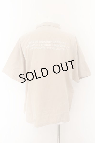 画像2: LEGENDA / ハーフZIP刺繍入り半袖トップス F ベージュ O-24-06-15-018-LE-to-YM-OS (2)