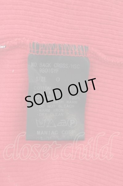 画像3: LGB / BACK CROSS/HSC　テレコTシャツ レディース0 レッド O-24-06-15-002-LG-ts-YM-ZT273 (3)