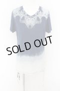 KMRii / Magnolia Gradation　Tシャツ 2 ブルー O-24-06-15-003-KM-ts-YM-OS