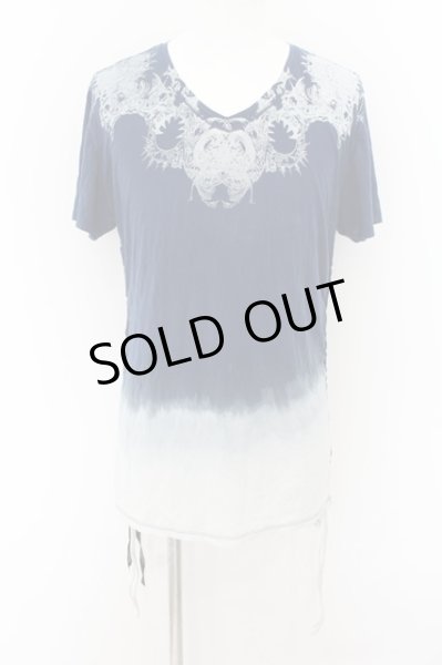 画像1: KMRii / Magnolia Gradation　Tシャツ 2 ブルー O-24-06-15-003-KM-ts-YM-OS (1)