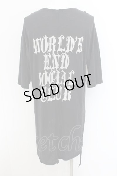 画像2: KMRii / LgBack HSLV Tシャツ ONE ブラック O-24-06-15-025-KM-ts-YM-OS (2)