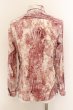 画像2: TORNADO MART / ゴシック総柄サイドレースアップシャツ L ピンク O-24-06-15-027-TO-sh-YM-ZT240 (2)