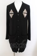 【セール】BLACKMORAL / ロングカーディガン  ブラック O-24-06-15-033-BL-to-YM-ZT240