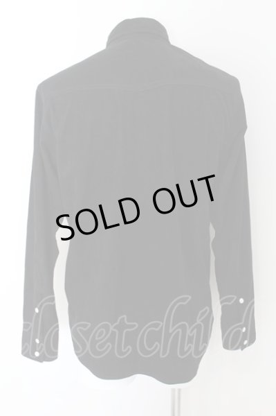 画像2: JACKROSE / ウェイクスウェードウエスタンシャツ 3 ブラック O-24-06-17-034-JA-sh-YM-ZT0630A (2)