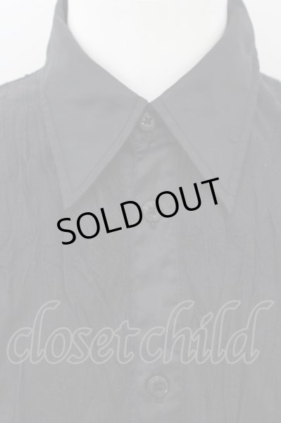 画像2: TORNADO MART / ストレッチクインクル半袖カットシャツ  ブラック O-24-06-17-037-TO-sh-YM-ZT291 (2)