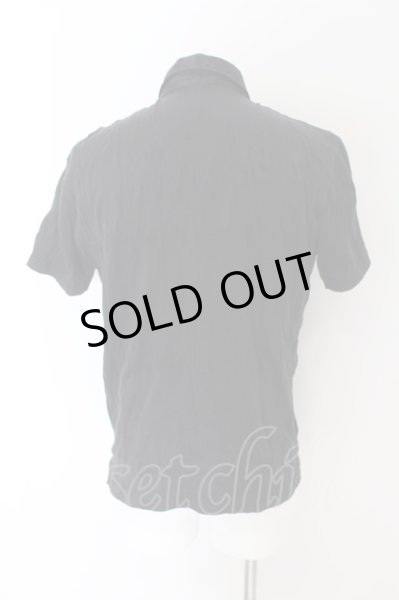 画像3: TORNADO MART / ストレッチクインクル半袖カットシャツ  ブラック O-24-06-17-037-TO-sh-YM-ZT291 (3)