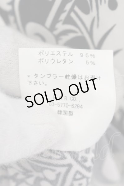 画像3: Xfrm / ペイズリー総柄ポロシャツ 3 ブラックｘホワイト O-24-06-17-040-Xf-sh-YM-OS (3)