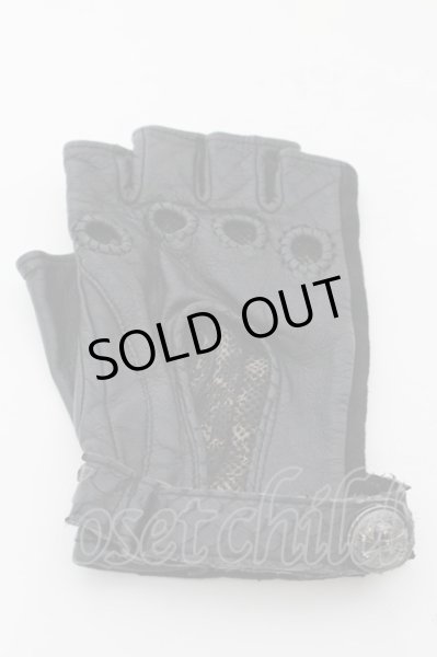 画像2: Roen / レザーグローブ  ブラック O-24-06-17-051-Ro-za-YM-ZT412 (2)