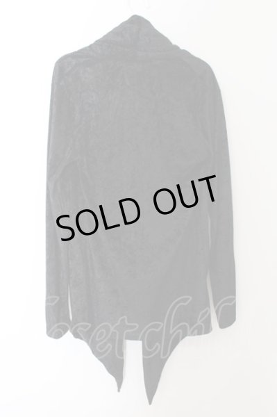 画像2: SEANA / ベルベットミディカーディガン M ブラック O-24-06-17-009-SE-to-YM-OS (2)