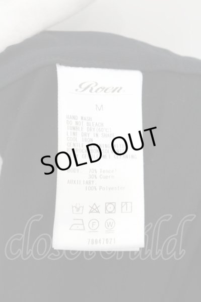 画像3: Roen / レイヤードレープノースリーブライダースパーカー M ブラック O-24-06-17-001-Ro-to-YM-OS (3)