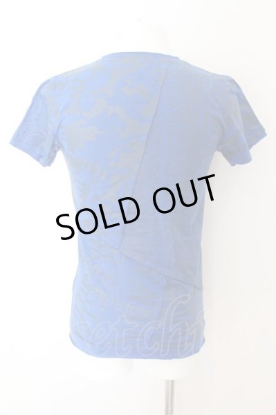 画像2: MIDAS / マルチパターンTシャツ L ブルー O-24-06-17-019-MI-ts-YM-OS (2)