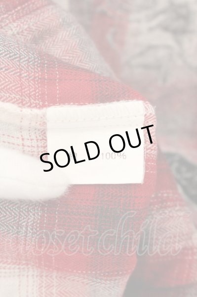 画像3: MIDAS / スクロールラベル刺繍チェックシャツ 1 レッド O-24-06-17-028-MI-sh-YM-OS (3)