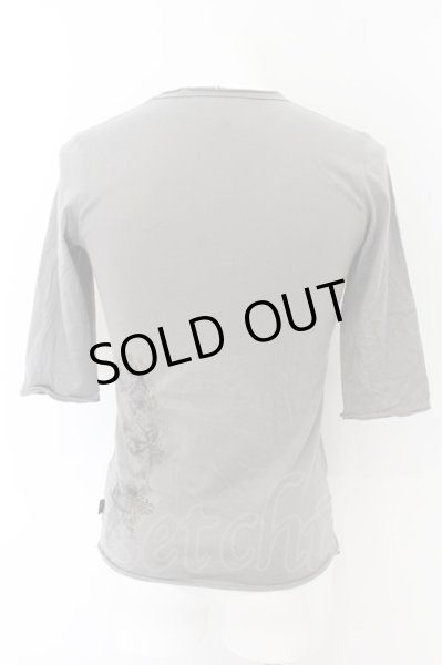 画像2: CIVARIZE / フェードプリント六部袖カットソー 46 チャコール O-24-06-17-031-CI-to-YM-OS (2)