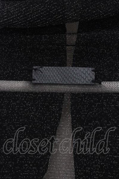 画像7: IFSIXWASNINE / WILD HORSE/MINI　グリッターメッシュカーディガン 0 ブラックｘシルバー O-24-06-23-012-IF-to-YM-ZT147 (7)