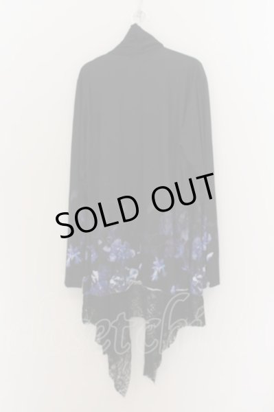 画像3: CIVARIZE / Angerレイヤードレーストッパーフラワーカーディガン 46 ブラックｘブルー O-24-06-23-013-CI-to-YM-OS (3)