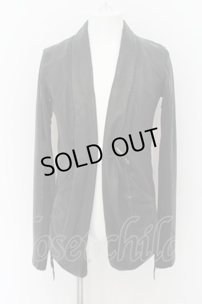 画像2: KMRii / サーペントクロスシープスキンカーディガン 2 ブラック O-24-06-23-015-KM-to-YM-OS (2)