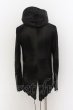 画像6: 14th Addiction / ROYAL FLASH別注 CROSS ZIP HOODIE JKT　デストロイレザージャケット 2 ブラック O-24-06-23-018-14-ou-YM-OS (6)