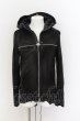 画像7: 14th Addiction / ROYAL FLASH別注 CROSS ZIP HOODIE JKT　デストロイレザージャケット 2 ブラック O-24-06-23-018-14-ou-YM-OS (7)