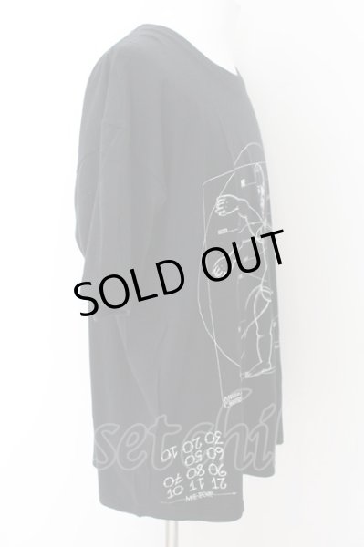 画像2: M:E（エムイー） / BIG Tシャツ F ブラック O-24-06-23-022-ME-ts-YM-OS (2)