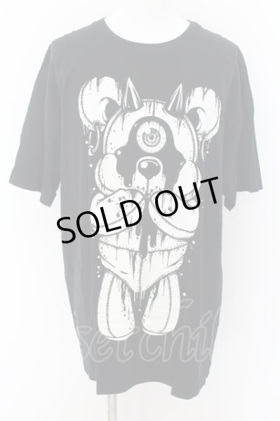 画像1: M:E（エムイー） / BIG Tシャツ F ブラック O-24-06-23-023-ME-ts-YM-OS (1)