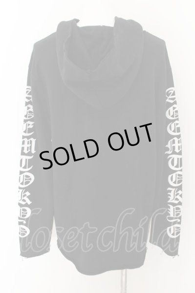 画像3: A’GEM / アームプリント裁断パーカー  ブラック O-24-06-23-024-AG-to-YM-ZT247 (3)