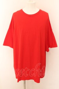 【セール】unrelaxing / スーパーBIGプリント Tシャツ XL レッド O-24-06-23-026-un-ts-YM-ZT244