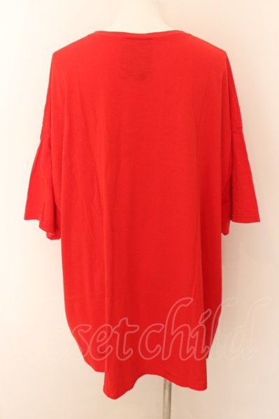 画像2: unrelaxing / スーパーBIGプリント Tシャツ XL レッド O-24-06-23-026-un-ts-YM-ZT244 (2)