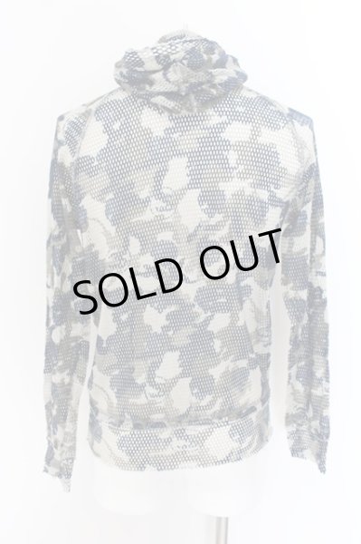 画像3: FranCisT_MOR.K.S. / ロゴカモフラメッシュパーカー 2 カーキｘネイビー O-24-06-23-028-Fr-to-YM-ZT268 (3)