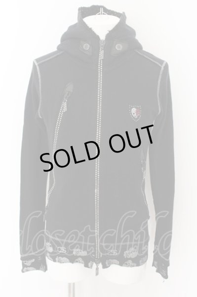 画像1: FranCisT_MOR.K.S. / フルスワロハイビスカルパーカー 2 ブラック O-24-06-23-030-Fr-to-YM-ZT268 (1)