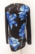 画像2: CIVARIZE / フラワー総柄ドレープカットソー 44 ブラックｘブルー O-24-06-23-032-CI-to-YM-OS (2)