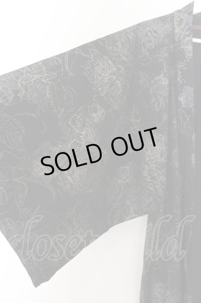 画像2: SEANA / グリッターローズ浴衣 F ブラック O-24-06-23-033-SE-ja-YM-ZT292 (2)