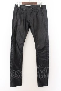 【セール】GalaabenD / コットンレザーストレッチスキニーパンツ ｓ ブラック O-24-06-23-038-Ga-pa-YM-ZT-ML003