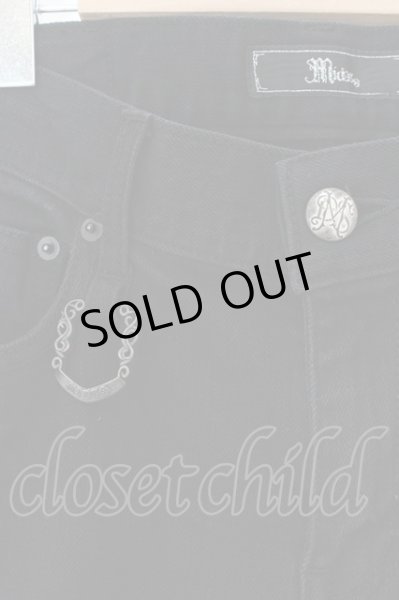 画像2: MIDAS / フリンジバイカーストレッチデニムパンツ L ブラック O-24-06-23-041-MI-pa-YM-OS (2)