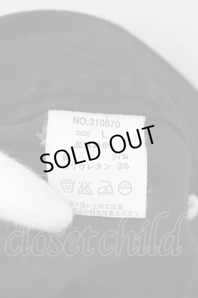 画像4: MIDAS / フリンジバイカーストレッチデニムパンツ L ブラック O-24-06-23-041-MI-pa-YM-OS (4)